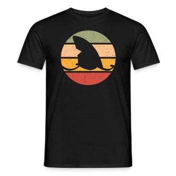Journée nationale rétro Vintage Old Classic Shark - T-shirt homme - noir - Devant - AI Model Male 178 light (178cm)