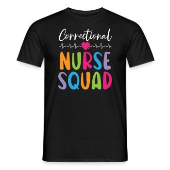 Correctional Nurse Medical Worker Gefängniskrankenschwester - Männer T-Shirt - Schwarz - Vorne - AI Model Male 178 light (178cm)