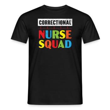 Correctional Nurse Medical Worker Gefängniskrankenschwester - Männer T-Shirt - Schwarz - Vorne - AI Model Male 178 light (178cm)