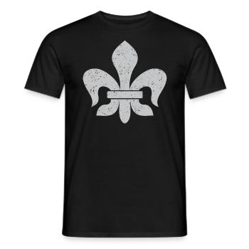 Lily / Lily Blossom - Belgian - Men's T-Shirt - black - Front - AI Model Male 178 light (178cm)