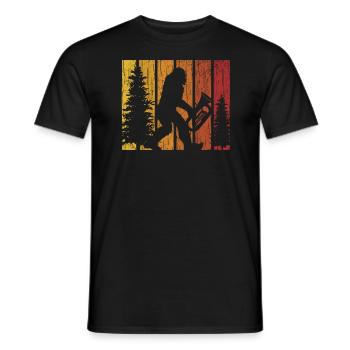 Bigfoot Tuba Player Musikinstrument Musiker - Männer T-Shirt - Schwarz - Vorne - AI Model Male 178 light (178cm)