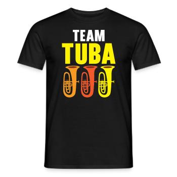 Team Tubaspieler Musikinstrumentenmusiker - Männer T-Shirt - Schwarz - Vorne - AI Model Male 178 light (178cm)