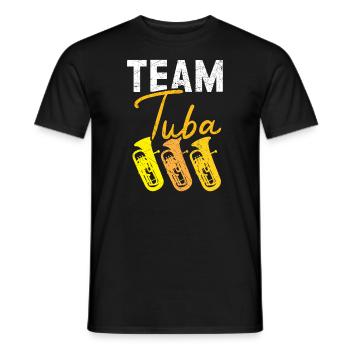 Team Tubaspieler Musikinstrumentenmusiker - Männer T-Shirt - Schwarz - Vorne - AI Model Male 178 light (178cm)