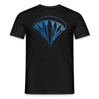 Paragliding Paraglider Men Paragliding - Men's T-Shirt - black - Front - AI Model Male 178 light (178cm)