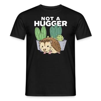 Kein Hugger Igel Liebhaber Hedgie Wildlife Tier - Männer T-Shirt - Schwarz - Vorne - AI Model Male 178 light (178cm)