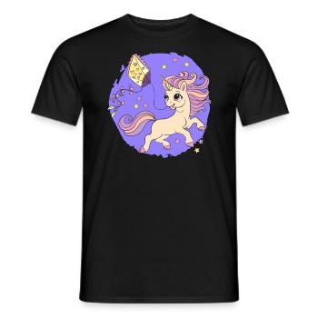 Einhorn Drachen fliegen Drachenflüsterer Drachen Hersteller - Männer T-Shirt - Schwarz - Vorne - AI Model Male 178 light (178cm)