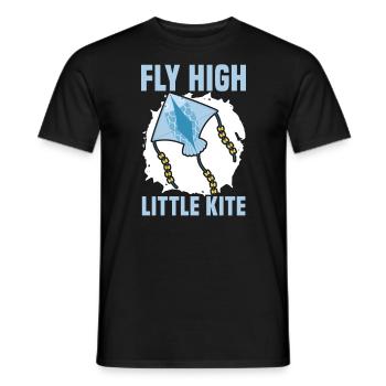 Fly High Little Kite Flying Lover Kite Whisperer - T-shirt homme - noir - Devant - AI Model Male 178 light (178cm)
