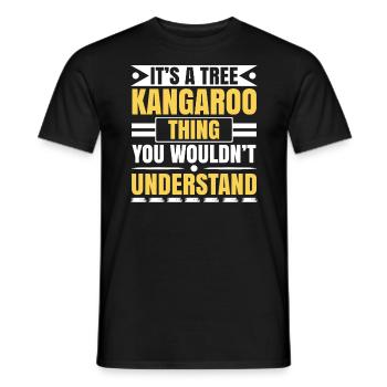 It's A Tree Kangaroo Thing You Wouldn't Understand - Men's T-Shirt - black - Front - AI Model Male 178 light (178cm)