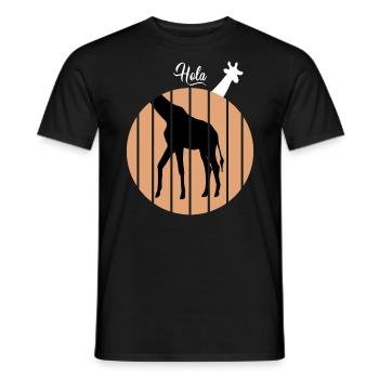 Giraffe Animal Forest - T-shirt homme - noir - Devant - AI Model Male 178 light (178cm)