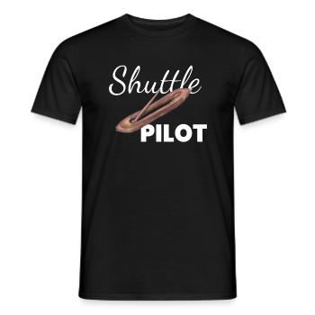 Pilote de navette Weaving Weaving Weaving Weaving - T-shirt homme - noir - Devant - AI Model Male 178 light (178cm)