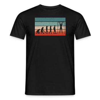 Calisthenics Evolution Fitness Workout Exercise - Men's T-Shirt - black - Front - AI Model Male 178 light (178cm)