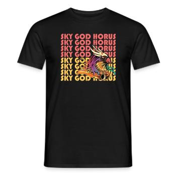 Sky God Horus Ägypten Ägyptischer Gott - Männer T-Shirt - Schwarz - Vorne - AI Model Male 178 light (178cm)