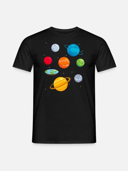 Flat Earth Society Verschwörungstheorie Flat Earther - Mænd T-shirt - sort