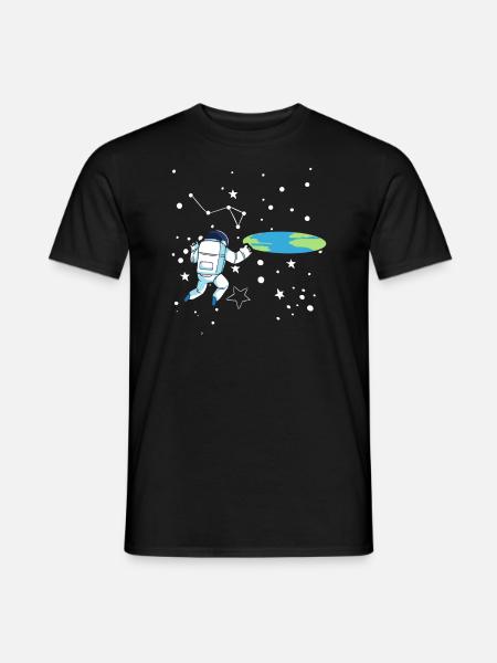 Flat Earth Society Conspiracy Theory Flat Earther - Mænd T-shirt - sort