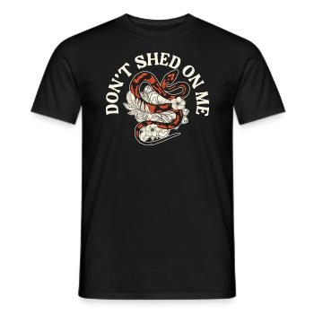 Don't Shed On Me Serpent Lover Snake Whisperer - Men's T-Shirt - black - Front - AI Model Male 178 light (178cm)