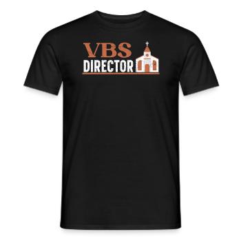 VBS Directeur de l’école biblique de vacances chrétienne - T-shirt homme - noir - Devant - AI Model Male 178 light (178cm)