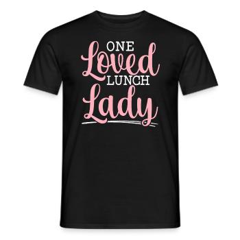 Ein geliebtes Mittagessen Lady Valentinstag Herztag - Männer T-Shirt - Schwarz - Vorne - AI Model Male 178 light (178cm)