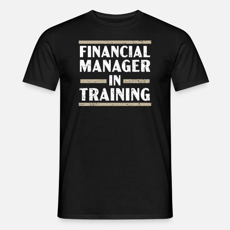 Finanzmanager im Ausbildungsberuf - Männer T-Shirt - Schwarz
