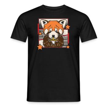 Red Panda Ramen Esser Zookeeper Wildlife Tier - Männer T-Shirt - Schwarz - Vorne - AI Model Male 178 light (178cm)