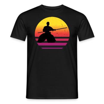 Kampfsport Damen Herren Aikido Aikidoka Martial Ar - Männer T-Shirt - Schwarz - Vorne - AI Model Male 178 light (178cm)