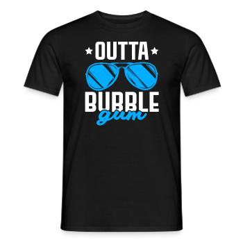 Outta Kaugummi-Liebhaber-Kaugummi-Gummi-Nahrung - Männer T-Shirt - Schwarz - Vorne - AI Model Male 178 light (178cm)