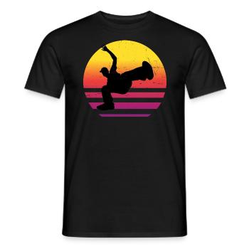 Break Dance Breakdance Hip Hop Hommes Hip Hop - T-shirt homme - noir - Devant - AI Model Male 178 light (178cm)