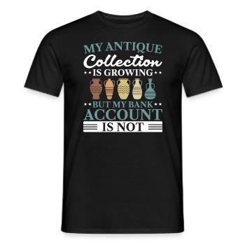 Antiquing Antique Collector Antique Lover - Men's T-Shirt - black - Front - AI Model Male 178 light (178cm)