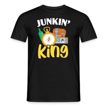 Junkin' King Antique Collector Antique Lover - Men's T-Shirt - black - Front - AI Model Male 178 light (178cm)