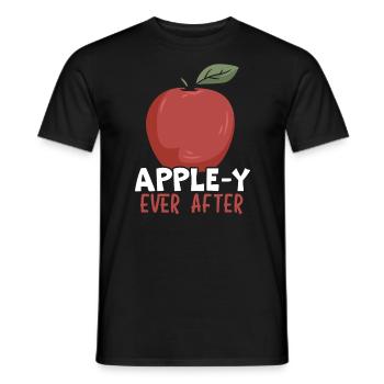Apple Picking Squad Apple Fruit Lover Apple - Men's T-Shirt - black - Front - AI Model Male 178 light (178cm)