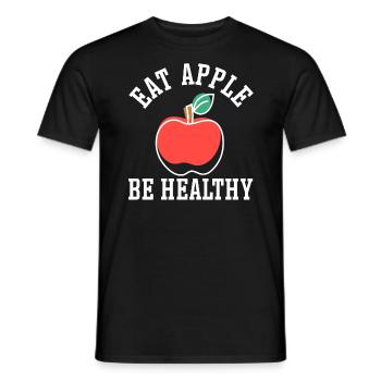 Apple Picking Squad Apple Fruit Lover Apple - Men's T-Shirt - black - Front - AI Model Male 178 light (178cm)