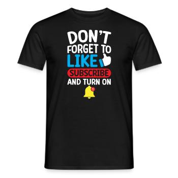 Content Creator Social Media Influencer Vlogger - Männer T-Shirt - Schwarz - Vorne - AI Model Male 178 light (178cm)