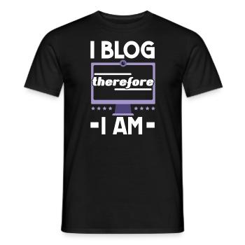 Content Creator Social Media Influencer Vlogger - Männer T-Shirt - Schwarz - Vorne - AI Model Male 178 light (178cm)