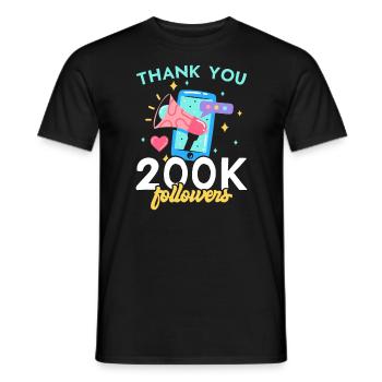 Content Creator Social Media Influencer Vlogger - Männer T-Shirt - Schwarz - Vorne - AI Model Male 178 light (178cm)