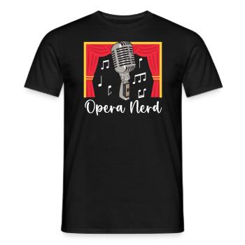 Opera Nerd Musik Stimme Theater Opernsänger - Männer T-Shirt - Schwarz - Vorne - AI Model Male 178 light (178cm)