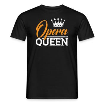 Reine d’Opéra Musique Voix Théâtre Chanteur d’opéra - T-shirt homme - noir - Devant - AI Model Male 178 light (178cm)