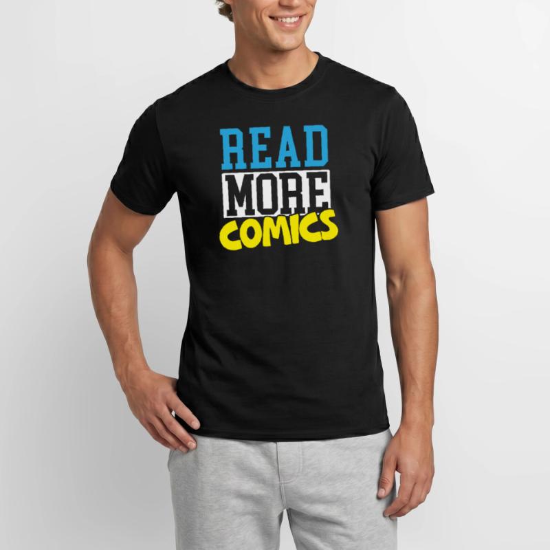 Read More Comics Comic Reader Fictional Characters Men’s T-shirt