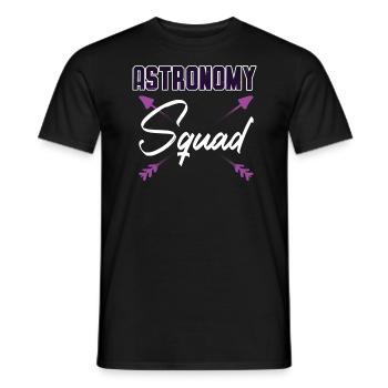 Astronomy Squad Astronomer Konstellationen - Männer T-Shirt - Schwarz - Vorne - AI Model Male 178 light (178cm)