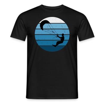Kitesurf Femmes Kitesurfer Kitesurf Kitesurf Kite - T-shirt homme - noir - Devant - AI Model Male 178 light (178cm)