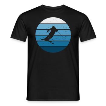 Ski Freestyle Freestyle Ski Slopestyle Ski Jumping - Männer T-Shirt - Schwarz - Vorne - AI Model Male 178 light (178cm)