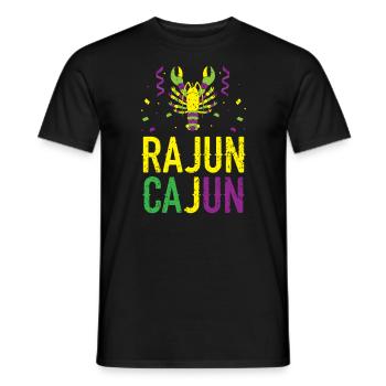 Rajun Cajun Crawfish Crayfish Lobster Mardi Gras - Men's T-Shirt - black - Front - AI Model Male 178 light (178cm)