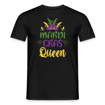 Mardi Gras Queen New Orleans Louisiana Parade - Men's T-Shirt - black - Front - AI Model Male 178 light (178cm)