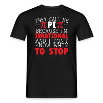 Professeur de mathématiques Math Professeur de Mathématicien Pi Day - T-shirt homme - noir - Devant - AI Model Male 178 light (178cm)