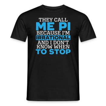 Professeur de mathématiques Math Professeur de Mathématicien Pi Day - T-shirt homme - noir - Devant - AI Model Male 178 light (178cm)