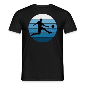 Fussball Fussballspiel Fussballspielen Damen - Männer T-Shirt - Schwarz - Vorne - AI Model Male 178 light (178cm)
