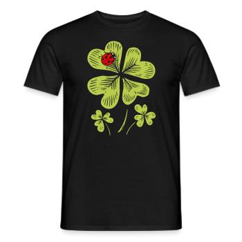 Marienkäfer St. Patricks Day Insektenfänger Entomologe - Männer T-Shirt - Schwarz - Vorne - AI Model Male 178 light (178cm)