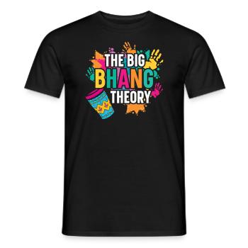 Radha Krishna Hindouisme Hindu Holi Festival - T-shirt homme - noir - Devant - AI Model Male 178 light (178cm)
