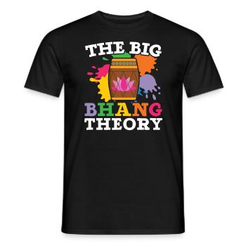 Radha Krishna Hindouisme Hindu Holi Festival - T-shirt homme - noir - Devant - AI Model Male 178 light (178cm)