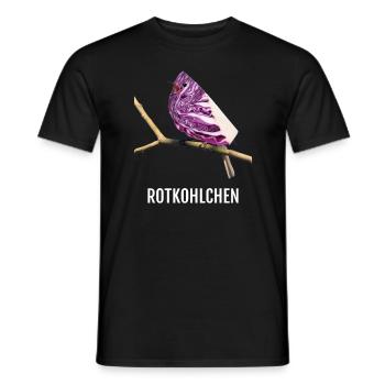 Rotkohlchen Meme Vogel Rotkelhlchen - Männer T-Shirt - Schwarz - Vorne - AI Model Male 178 light (178cm)