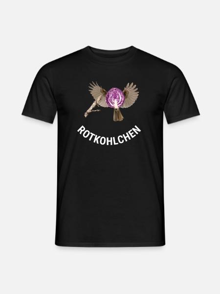 Rotkohlchen Meme Vogel Rotkelhlchen - Männer T-Shirt - Schwarz