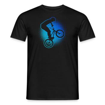 bmx jungen bmx fahrrad Herren bmx Radfahren - Männer T-Shirt - Schwarz - Vorne - AI Model Male 178 light (178cm)